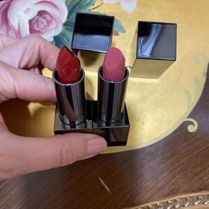 Burberry Lipstick Duo - Bold Red and Soft Pink
